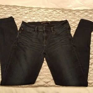 Express mid rise skinny legging blue jean