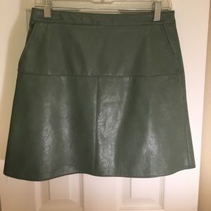 NWOT Zara Faux Leather Skirt
