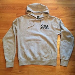 gray Obey Posse hoodie