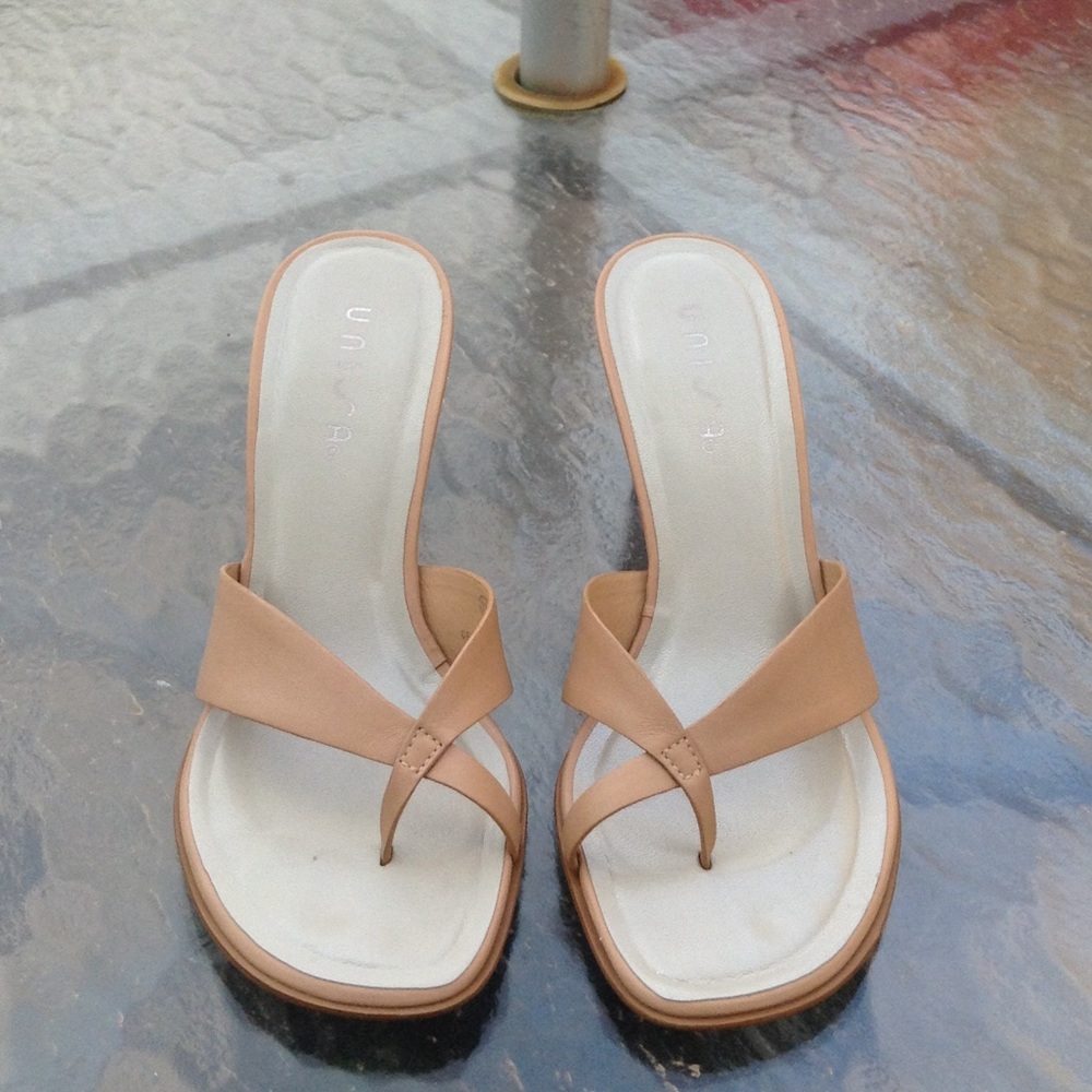 Unisa nude wedge sandles