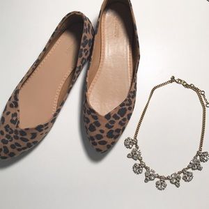 NWOT Leopard Print Flats