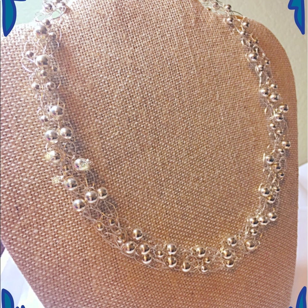 Handmade Silver Crochet