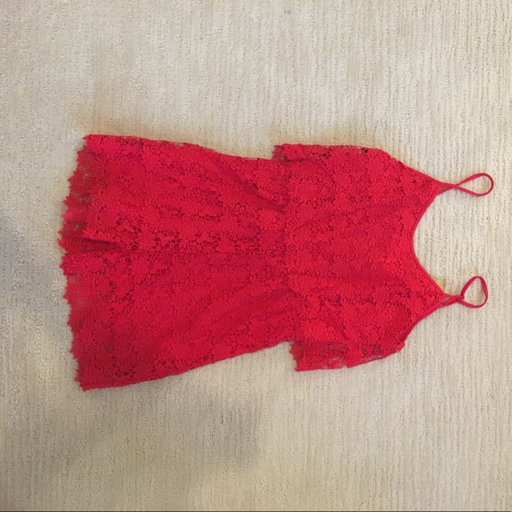 Red Francesca's romper - never been worn