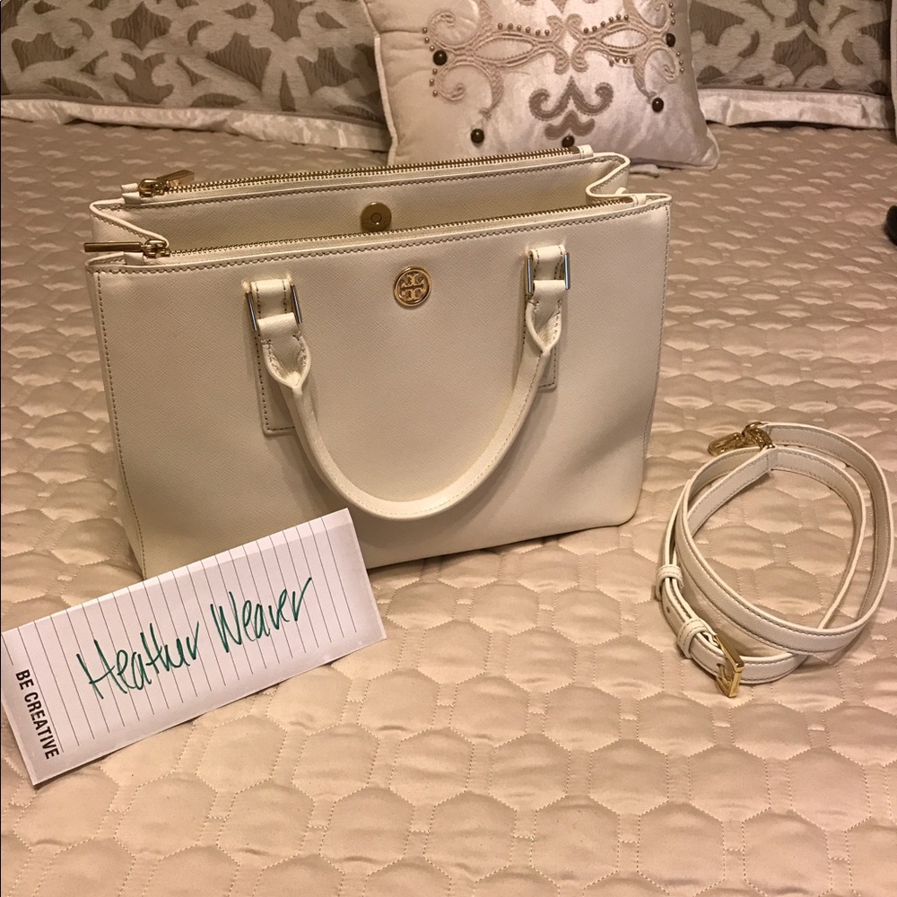 Tory Burch Mini Double Zip Robinson Tote