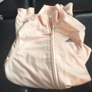 Adidas pink zip up