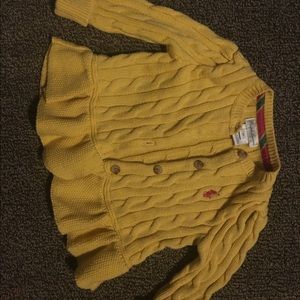 Ralph Lauren Peplum Cardigan