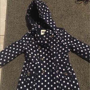 Osh Kosh Polka Dot Trench Coat