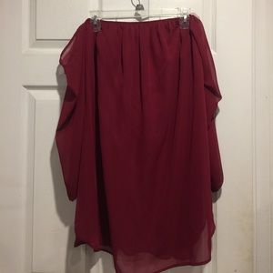 NWOT Red off the shoulder dress❤️🔥