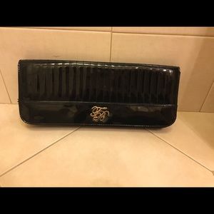 Ted Baker Black Patent Clutch
