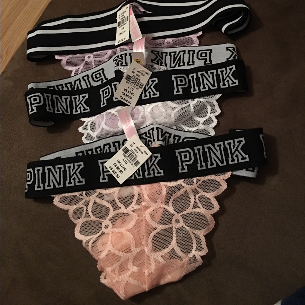 FIVE NWT Victoria's Secret PINK Panties