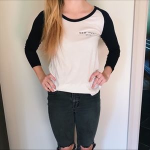 New York baseball tee