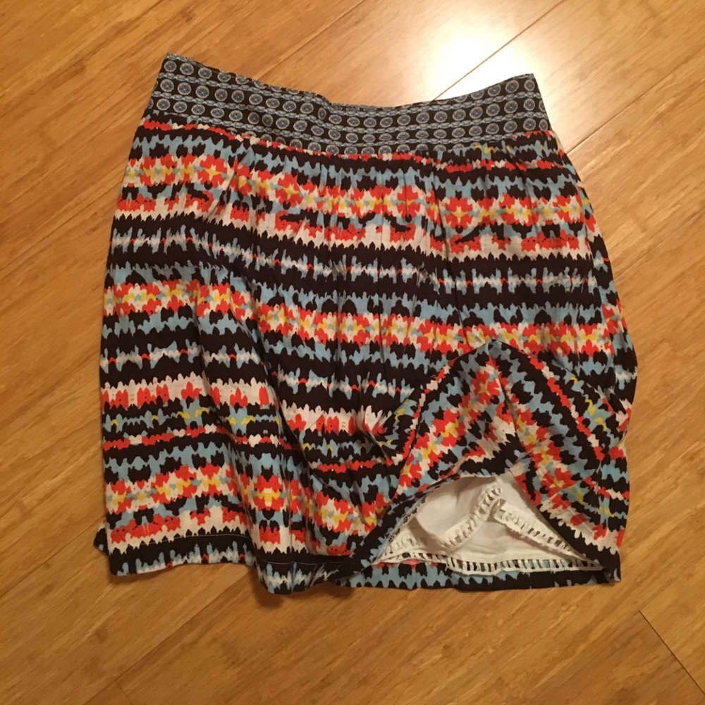 Anthropologie Porridge skirt L vibrant modern
