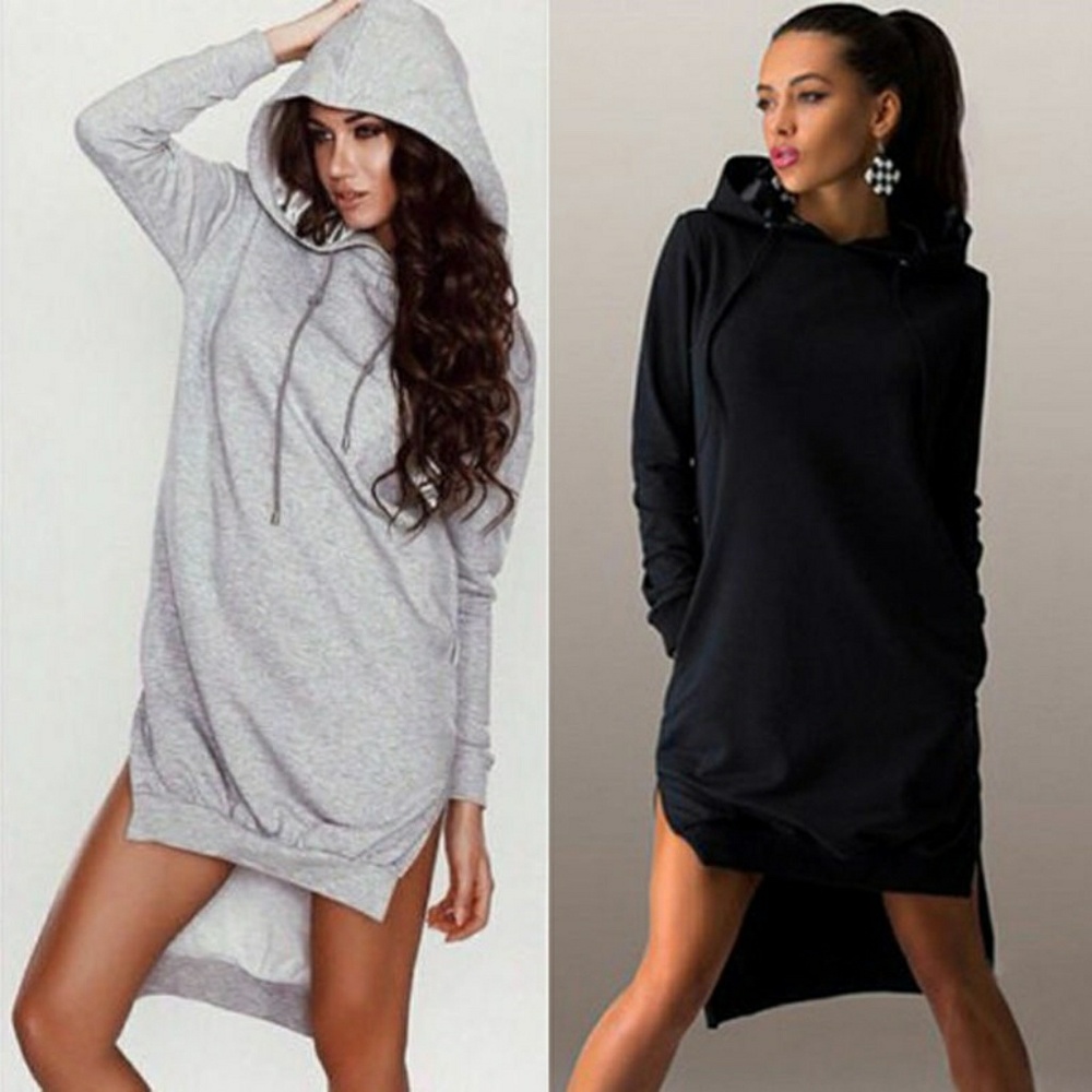 Cute Pullover Jumpsuit Dress Hooded - Picture 3 of 6
