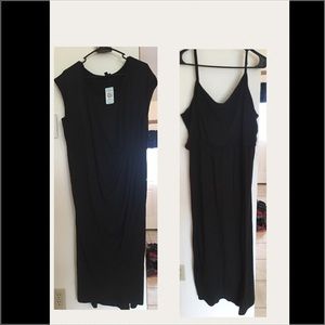 TWO Plus Size Black Summer Dresses