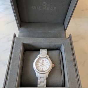 Michele Jetway Mini Ceramic Women's Watch