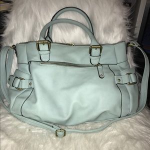 Turquoise cross body bag