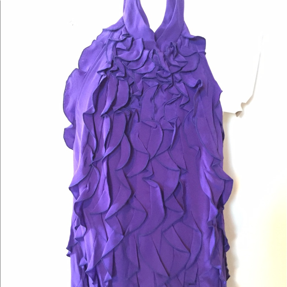 BCBG Maxazria 100% Silk Halter Top