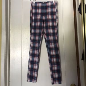 Topshop plaid legging