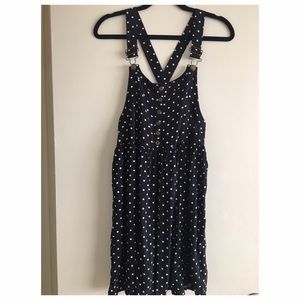 Black Polkadot jumper dress