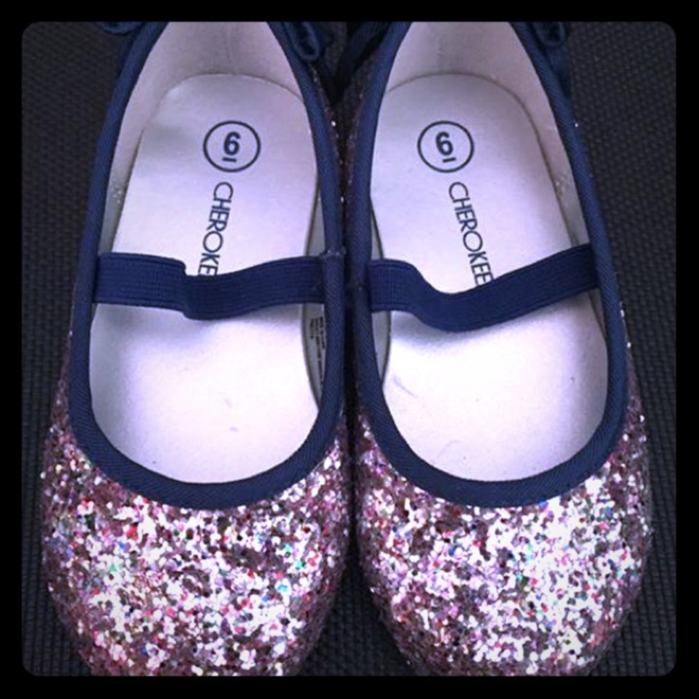 Glitter toddler shoes