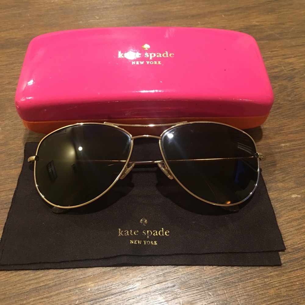Kate Spade Ally Polarized Aviator Sunglasses