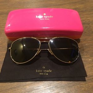 Kate Spade Ally Polarized Aviator Sunglasses