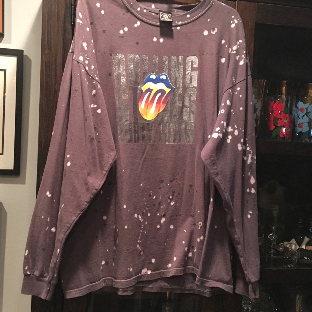 Rolling Stone paint spatter tee