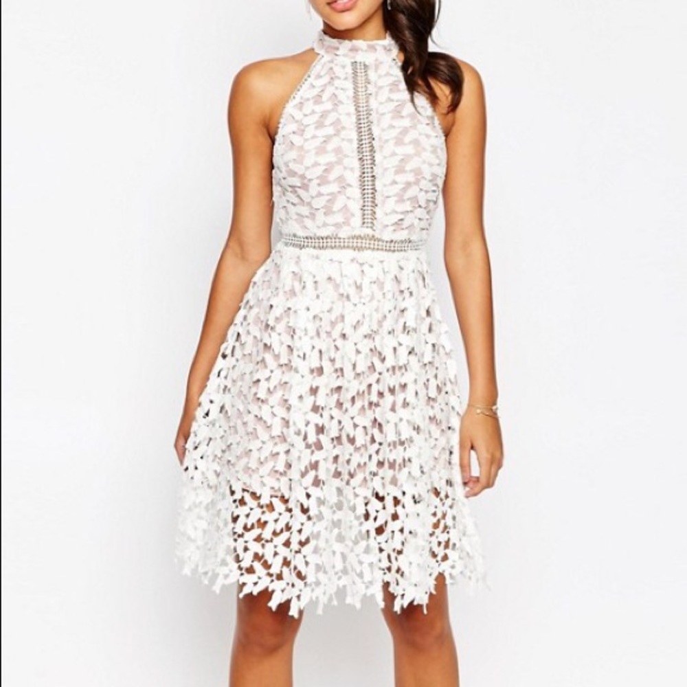Beautiful High Neck Midi Dress