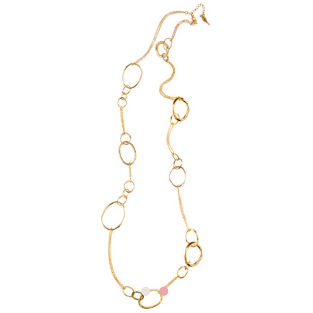 Sample Sale. Long Organic Link And Chain Necklace