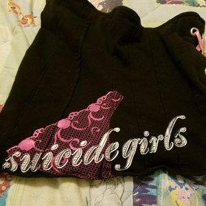 SUICIDE GIRLS Cotton Corset Shirt