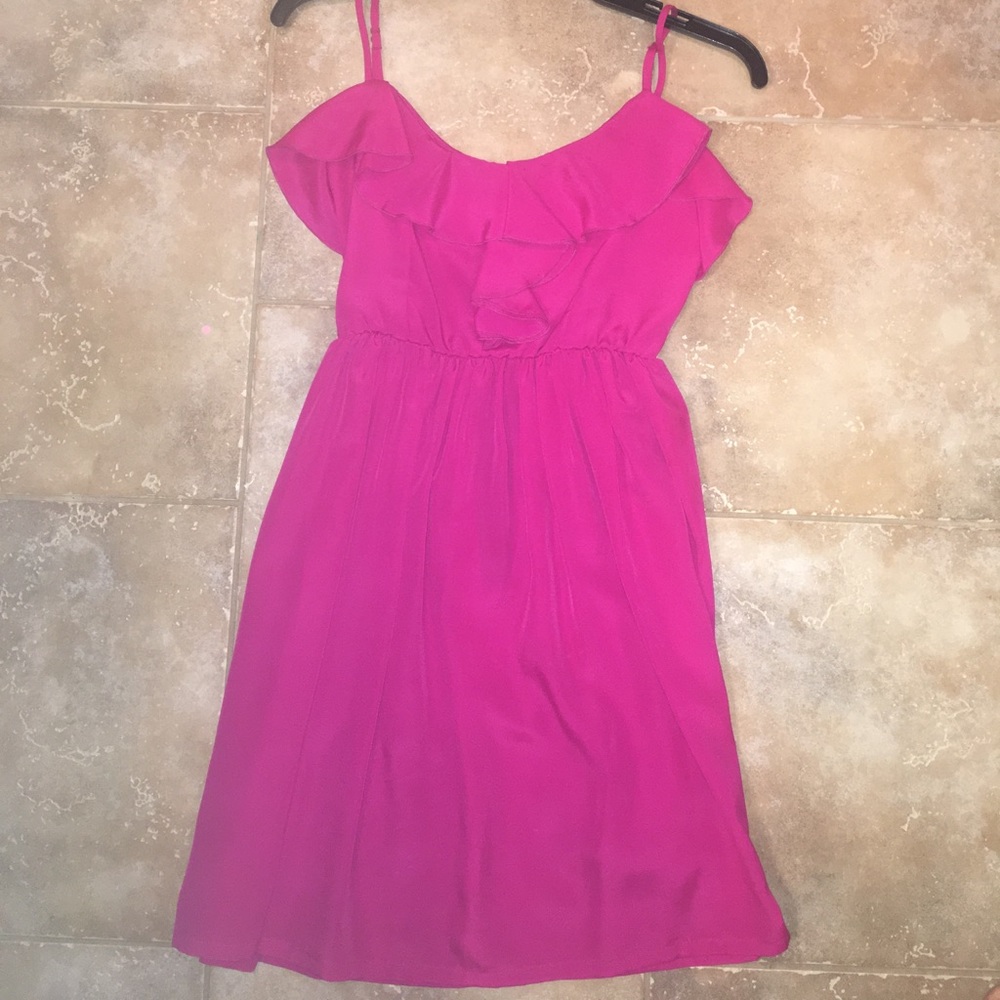 Bright pink dress