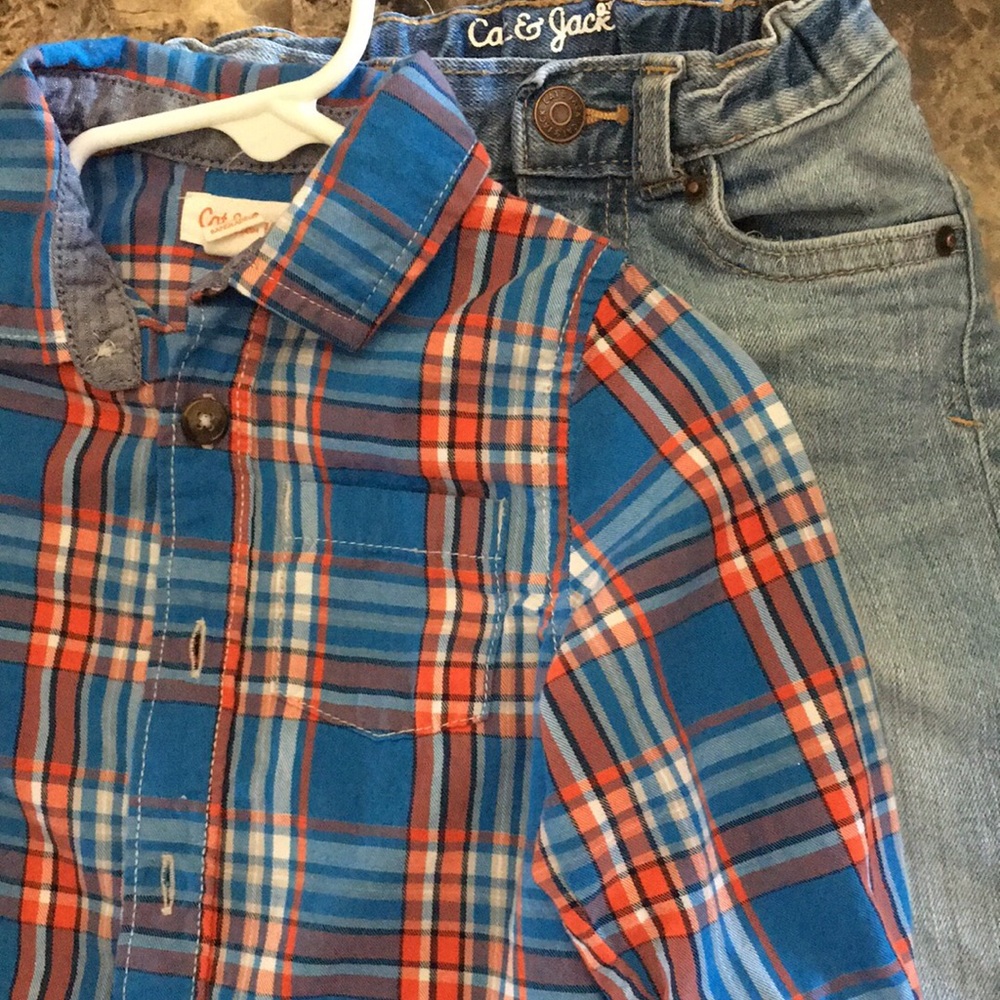 Long sleeve button down with jeans
