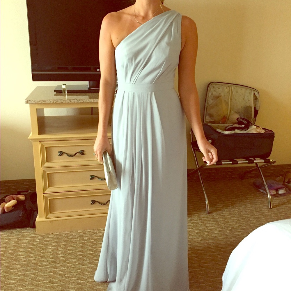 David's Bridal Bridesmaid Dress in Mystic