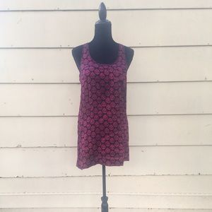 Betsey Johnson racer back silk dress size 4