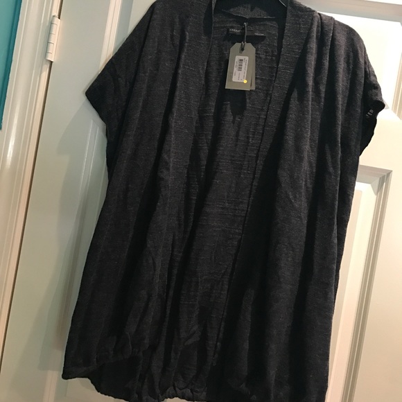 AllSaints Morar Gilet Navy Top - Picture 2 of 6