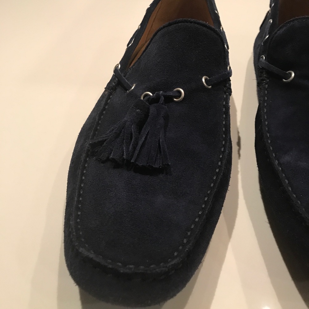 Men's navy blue Italian made drivers