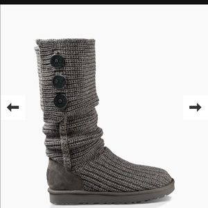 Grey knit UGGS