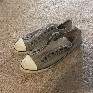 Converse laceless sneakers size 13