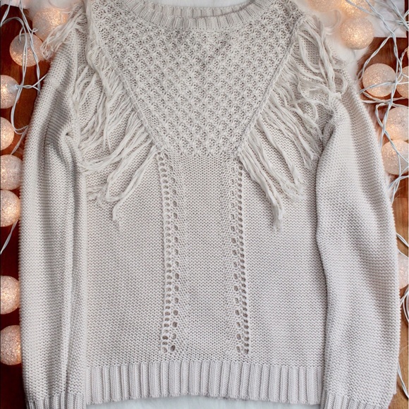 Long sleeve woven sweater. - Picture 1 of 2