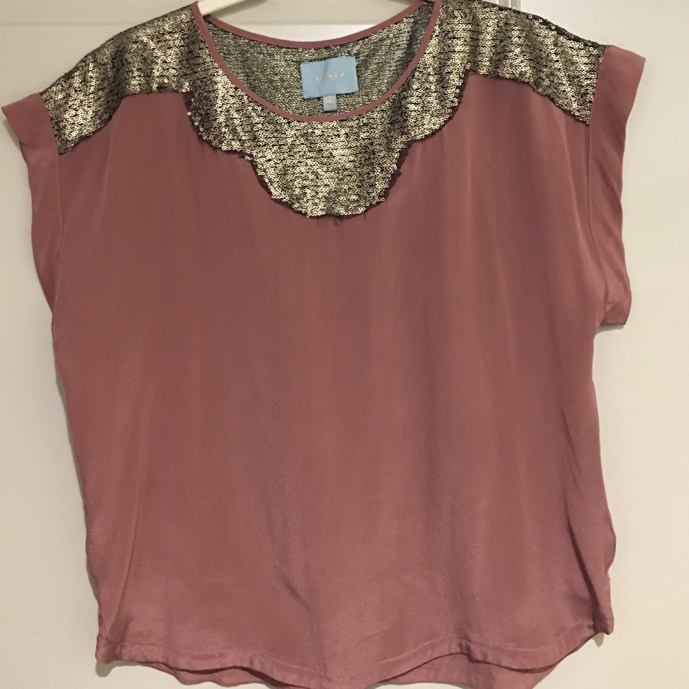 Gorgeous silk and sequin top