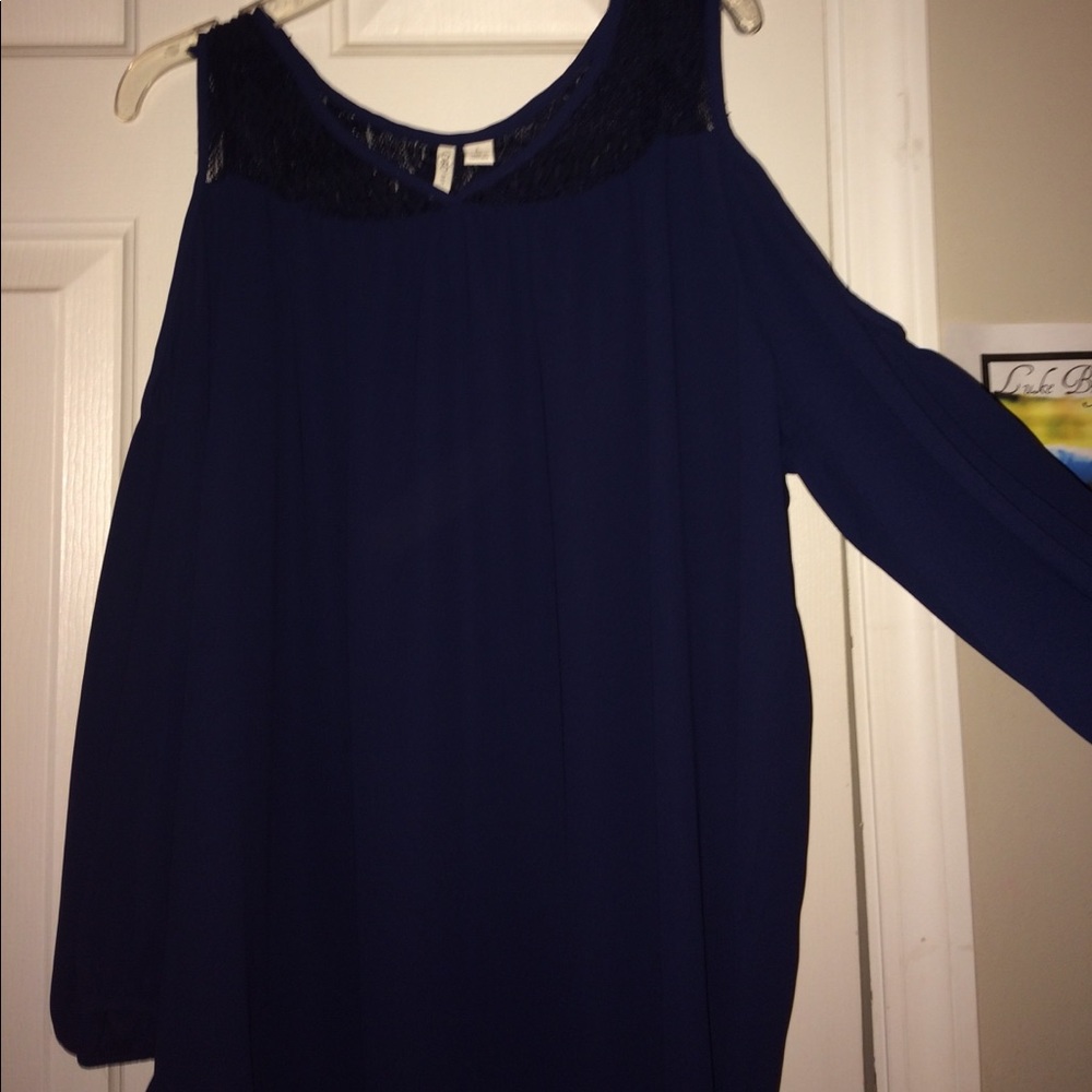 navy dressy shirt!!