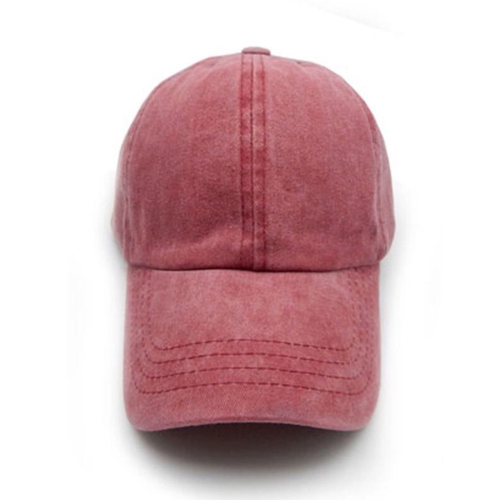 Burgundy pigment dyed Vintage Cap