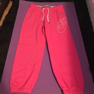 Pink Nike sweatpants