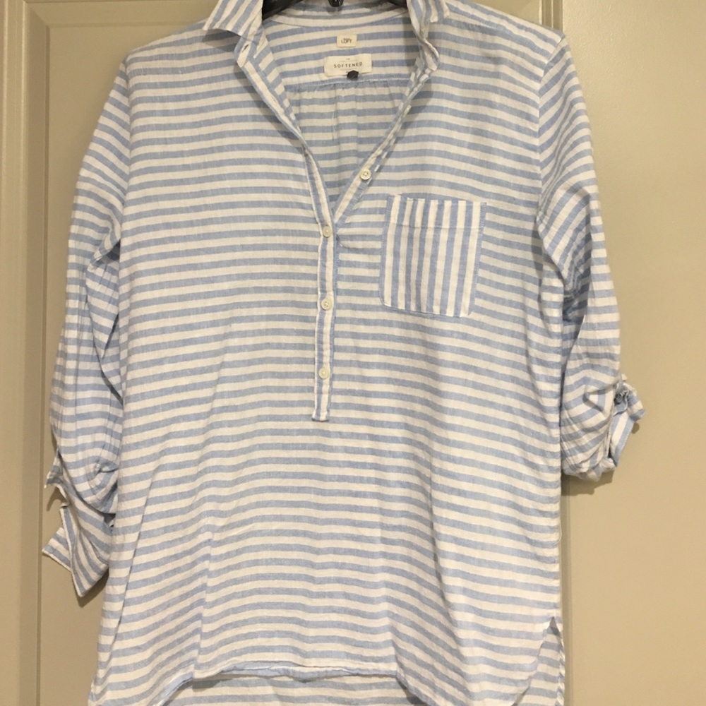 Loft softened cotton/linen top- never worn