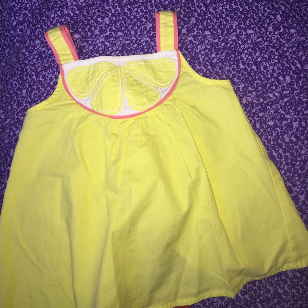 Gymboree Yellow, White, Salmon Blouse 🍋 2T