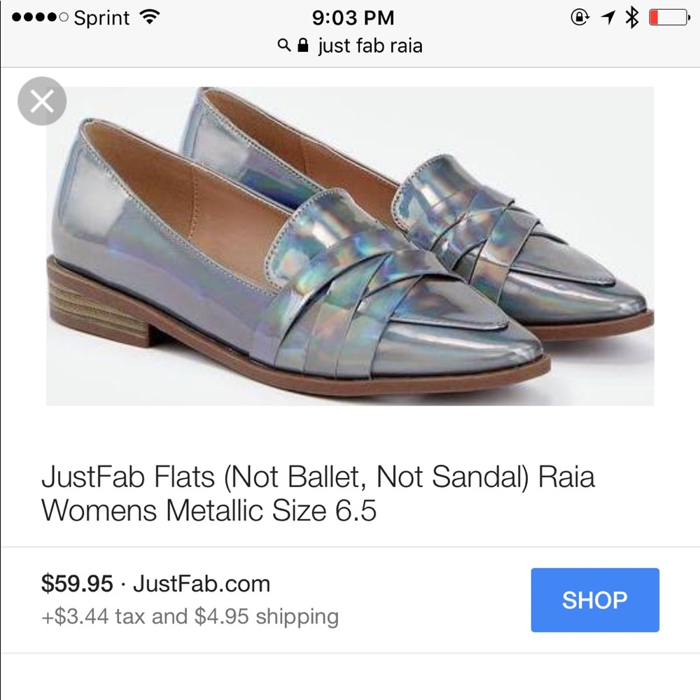 New without box JustFab RAIA loafers