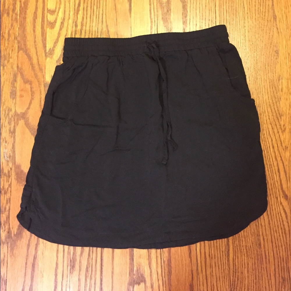 Black Drawstring Skirt