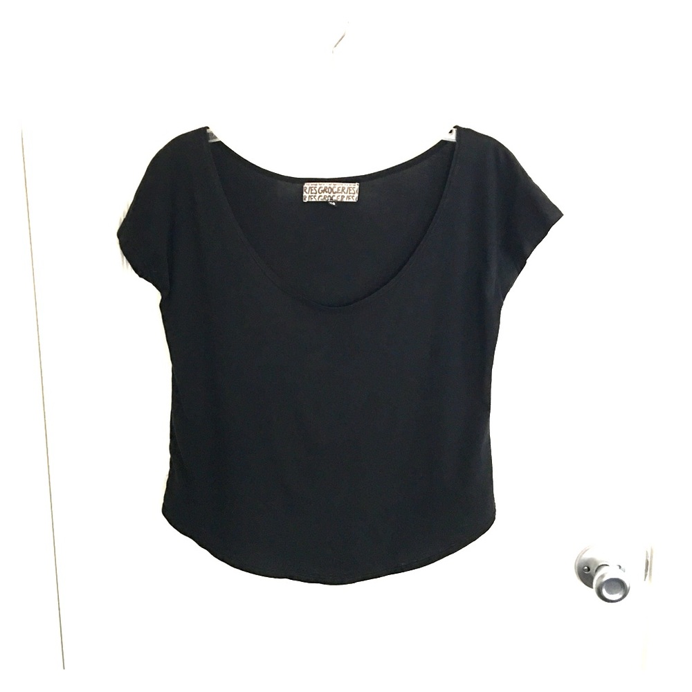 Groceries black T