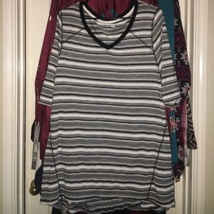 Striped Lane Bryant Active Shirt Striped Lane Bryant Active Shirt