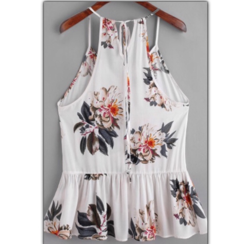Floral Peplum Cami - Picture 2 of 5